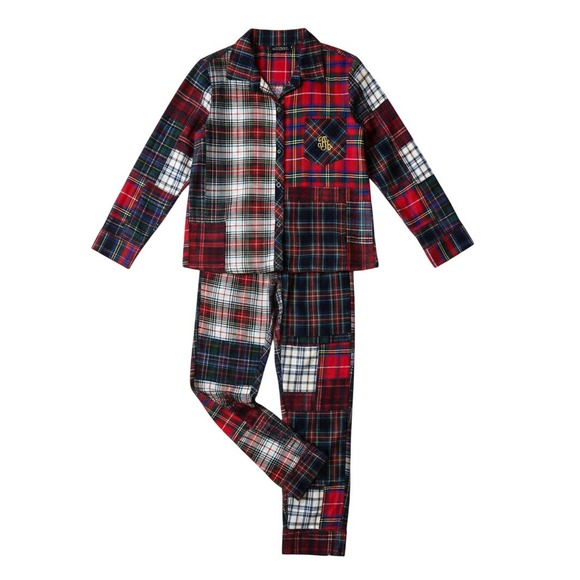 Lauren Ralph Lauren Other - Lauren Ralph Lauren Women Plaid Patchwork Pajama Set Sleepwear Top Pants S NWT